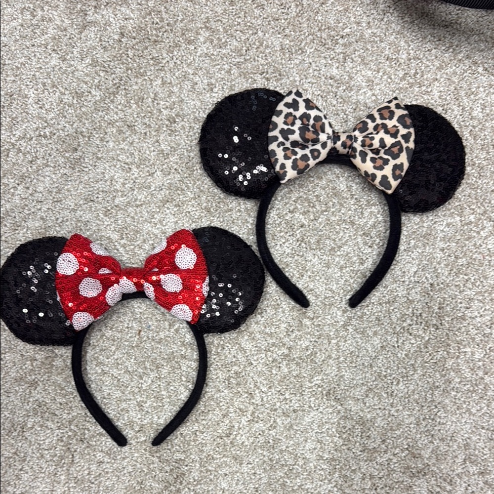 Minnie Mouse Ears Headbands with Bows
